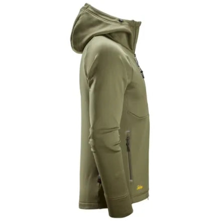 Snickers 8026 Polartec® Power Stretch® Full-Zip Hoodie Khaki Green 3XL