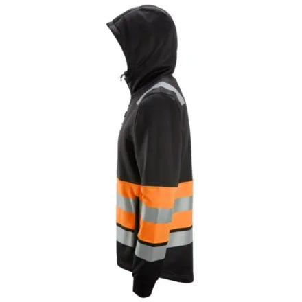 Snickers 8038 Full Zip Hi-Vis Hoodie Class 1 Orange 3XL