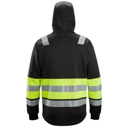 Snickers 8038 Full Zip Hi-Vis Hoodie Class 1 Yellow