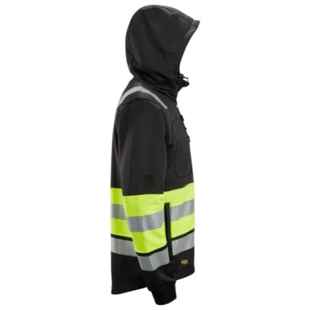 Snickers 8038 Full Zip Hi-Vis Hoodie Class 1 Yellow 3XL
