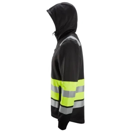 Snickers 8038 Full Zip Hi-Vis Hoodie Class 1 Yellow 3XL