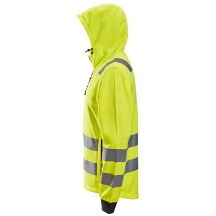 Snickers 8039 Hi-Vis Full Zip Hoodie Class 2/3 Yellow 3XL