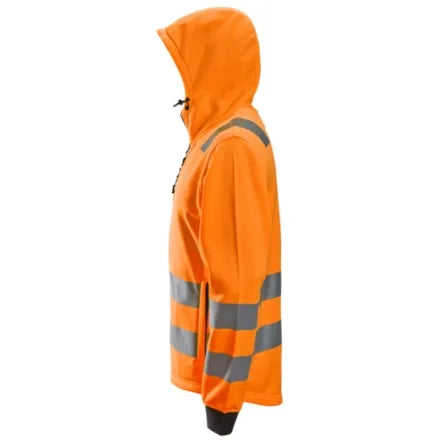 Snickers 8039 Hi-Vis Full Zip Hoodie Class 2/3 Orange 3XL