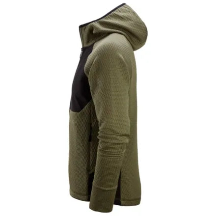 Snickers 8405 Full-Zip Midlayer Hoodie Khaki Green 3XL