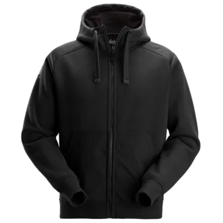 Snickers CORDURA® Tech Sweatshirt Full Zip Hoodie — Black 3XL