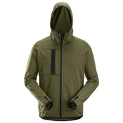 Snickers 8058 Full Zip Fleece Hoodie Khaki Green 3XL