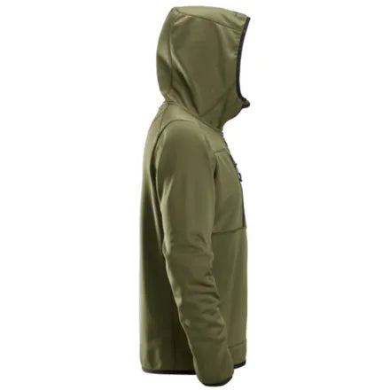 Snickers 8058 Full Zip Fleece Hoodie Khaki Green 3XL