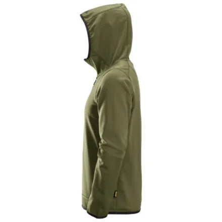 Snickers 8058 Full Zip Fleece Hoodie Khaki Green 3XL