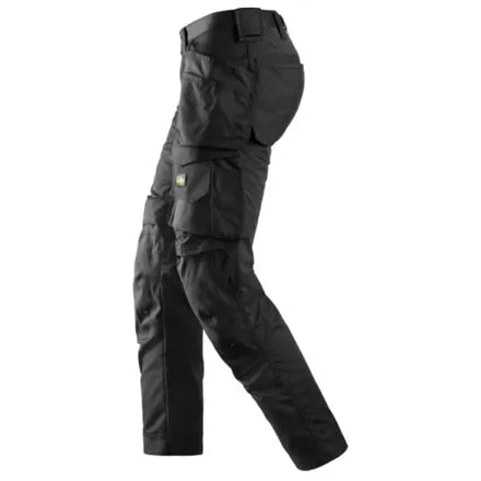 Snickers 6241 AllroundWork Stretch Trousers Slim Fit in Black 36W X 35L (152)