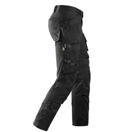 Snickers 6241 AllroundWork Stretch Trousers Slim Fit in Black 36W X 35L (152)