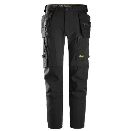 Snickers 6218 AllroundWork Stretch Trousers in Black/Black