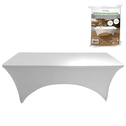 White Spandex Table Cover