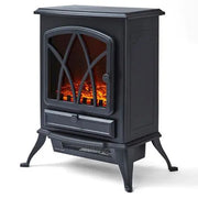 Stirling Black Electric Fireplace Heater 2KW