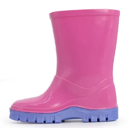 Swampmaster Junior Tractor Wellington Boot Pink / Lilac UK 10 (Junior) / EU 28 