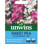 Unwins Sweet Pea "Everlasting Mix" Seeds