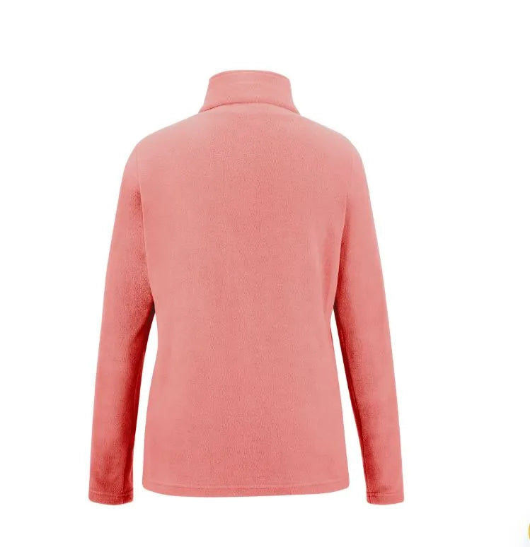 Women's Sweethart Lightweight Half-Zip Fleece Peach Pink