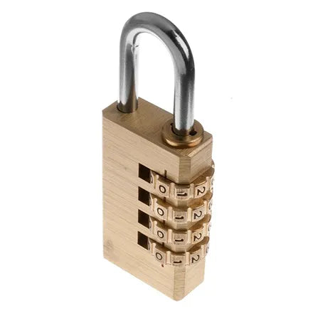 Tessi Brass Programmable Side Combination Padlock 40mm