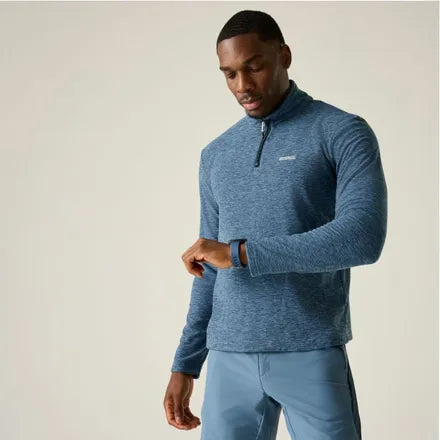 Men's Thompson Marl Half Zip Fleece | China Blue XXL