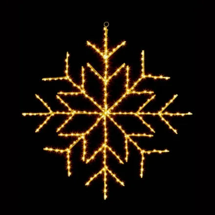 Twinkling Snowflake Flexibright Led Warm White 61cm