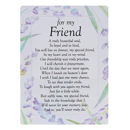 Graveside Cards - For My Friend