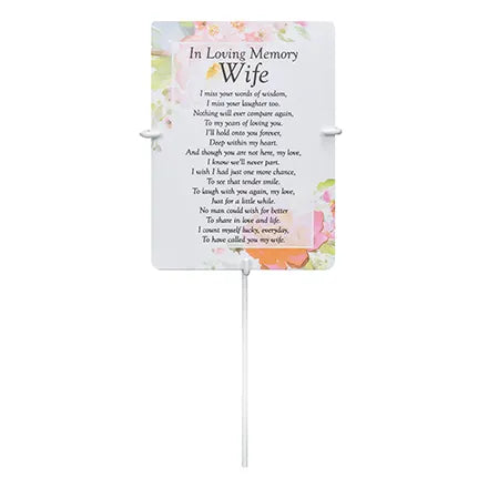 Thoughts Of You - Memorial Card Spike
