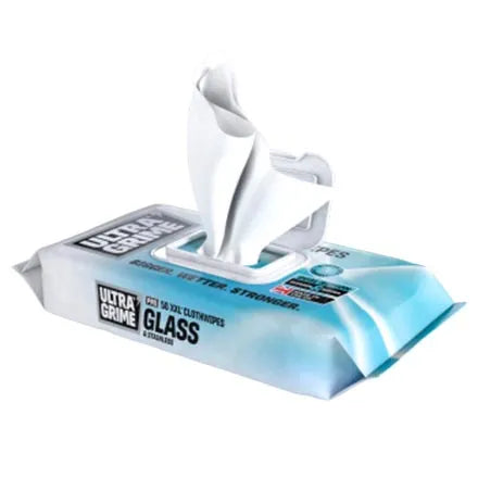 UltraGrime Pro Glass and Stainless Steel Wipes XXL Pack of 50