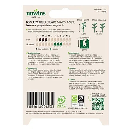Unwins Beefsteak Tomato Marmande Seeds