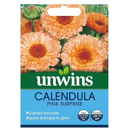 Unwins Calendula Pink Surprise Seeds