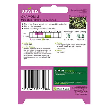 Unwins Chamomile Seeds