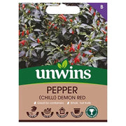 Unwins Chilli Pepper Demon Red Seeds