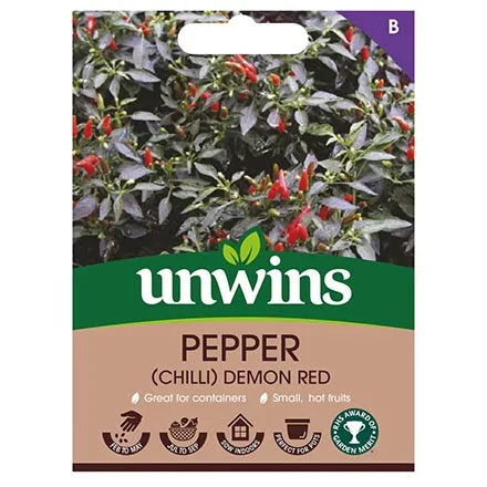 Unwins Chilli Pepper Demon Red Seeds