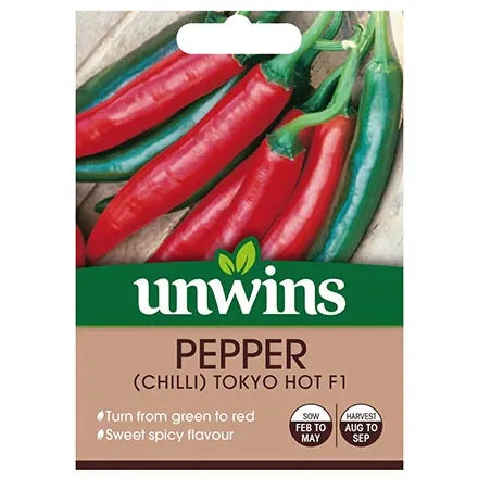 Unwins Chilli Pepper Tokyo Hot F1 Seeds