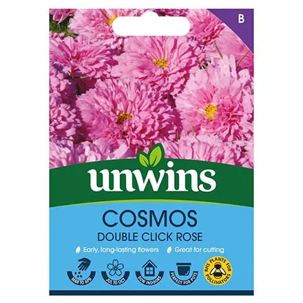 Unwins Cosmos Double Click Rose Seeds