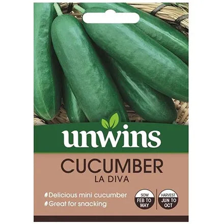 Unwins Cucumber La Diva F1 Seeds