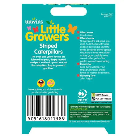 Unwins Little Growers Striped Caterpillars Seeds