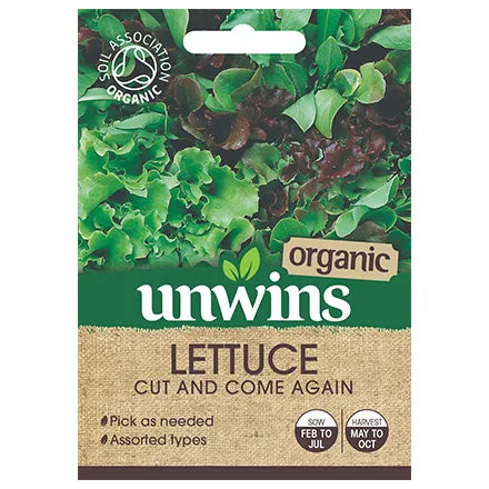Unwins Organic Lettuce Leaves Cut and Come Again