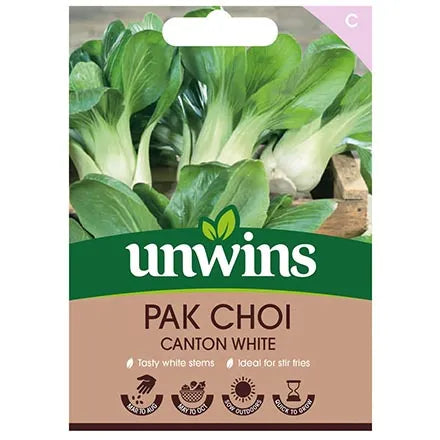 Unwins Pak Choi Canton White Seeds
