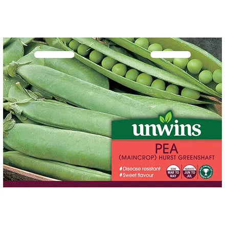 Unwins Pea Maincrop Hurst Greenshaft Seeds
