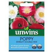 Unwins Poppy Shirley Double Mix Seeds