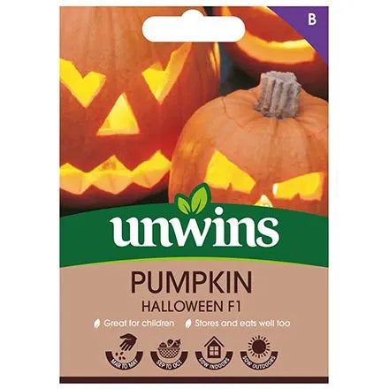 Unwins Pumpkin Halloween F1 Seeds