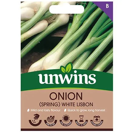 Unwins Spring Onion White Lisbon Seeds