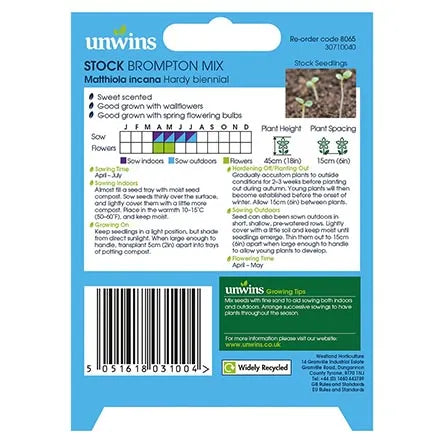 Unwins Stock Brompton Mix Seeds