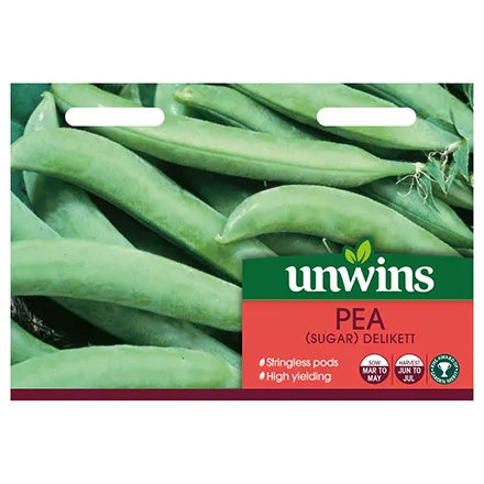 Unwins Sugar Snap Pea Delikett Seeds