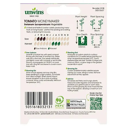 Unwins Tomato Moneymaker Seeds