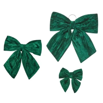 Velvet Bow Emerald 44cm
