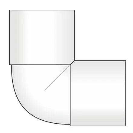 EP 32mm White Waste Knuckle Elbow