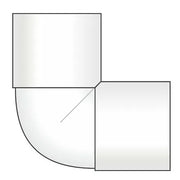EP 40mm White Waste Knuckle Elbow