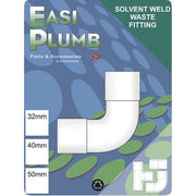 EP 40mm White waste Swept Elbow
