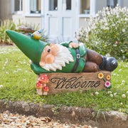 Welcoming Wilf Garden Gnome Ornament