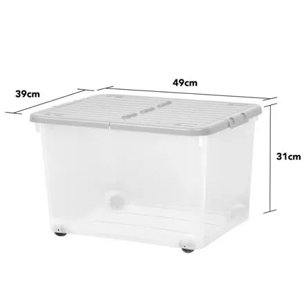 Wham 44L Wheeled Box with Folding Lid